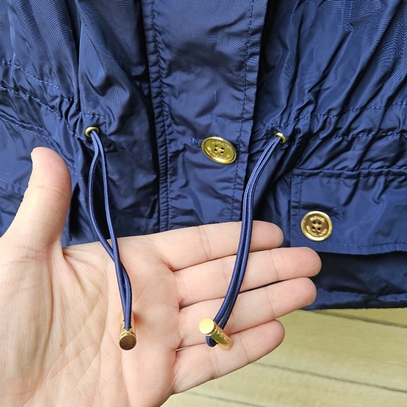MICHAEL Michael Kors blue rain coat with gold buttons size 1X - Picture 6 of 10